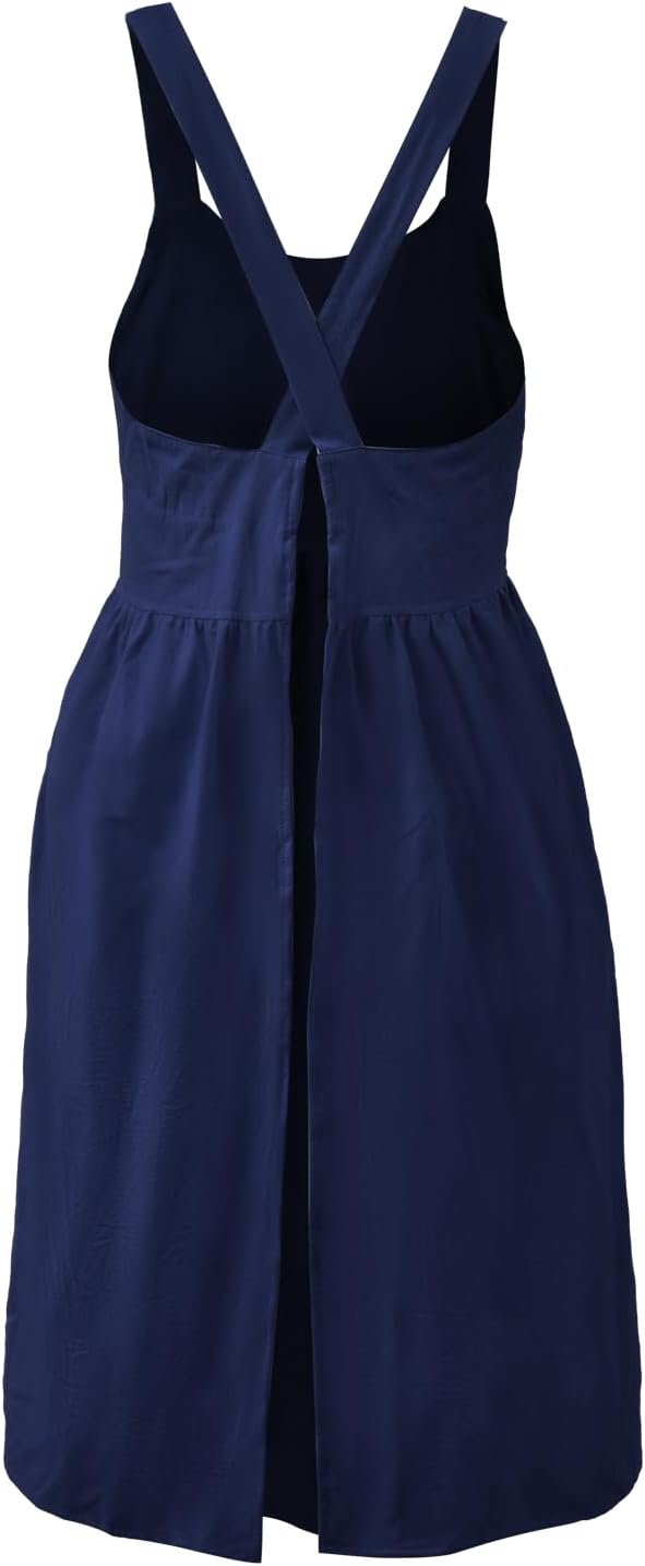Uaussi Cotton Linen Apron Cross Back Work Apron - Image 7