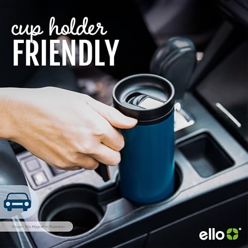Ello Magnet 18oz Insulated Stainless Steel Travel Mug with Handle