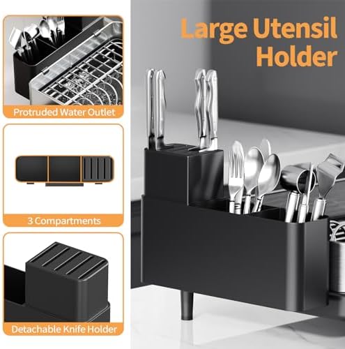 Urackify Expandable Stainless Steel Dish Drying Rack