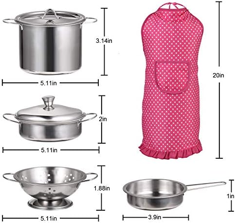 Juboury Stainless Steel Toddler Kitchen Accessories