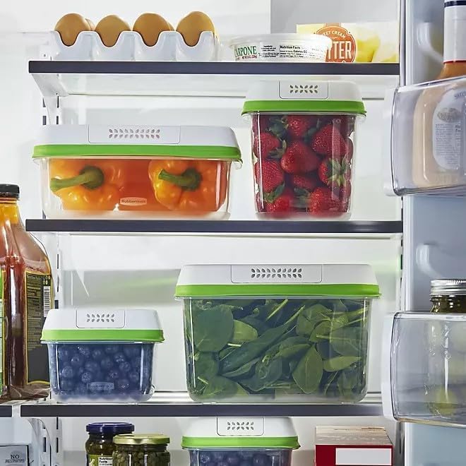 Rubbermaid FreshWorks Produce Saver, Large, 6-Piece Set