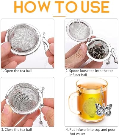 TeaSanavie 2 Pack Halloween Themed Tea Infuser - Gothic Loose Leaf Tea