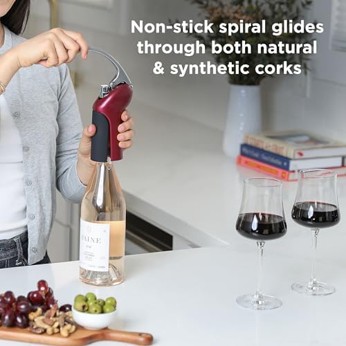 Rabbit Wine Lever Corkscrew Opener with Foil Cutter & Extra Spiral