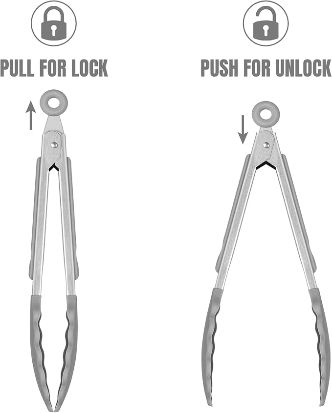 Hotec Mini Silicone Kitchen Tongs - Image 8