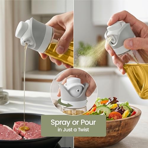 Olive Oil Dispenser, 7.7 oz Glass, Set of 2