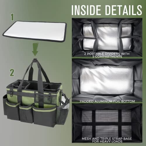 SCAVATA Wearable Cleaning Caddy Organizer, Green