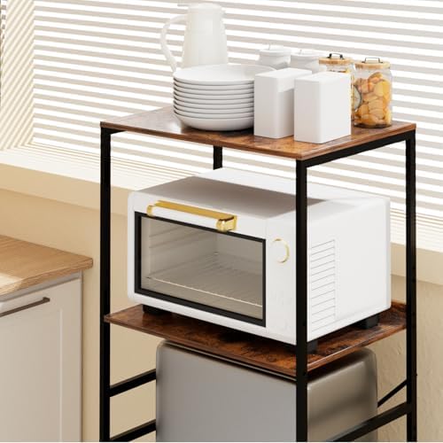 2-Tier Mini Fridge and Microwave Storage Rack