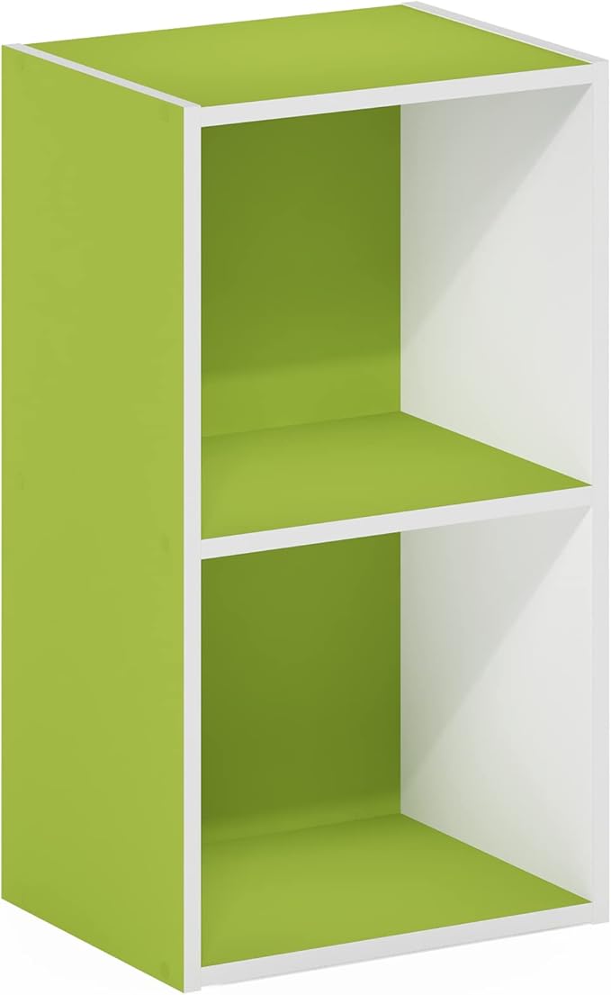 Furinno PASIR Book Shelf, 2-Tier Modern Bookshelf, Open Shelves Bookcase 9 x 12 - Image 6