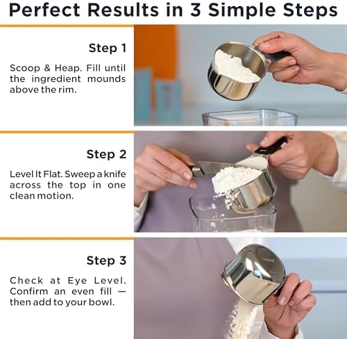 Deiss LUX Stainless Steel Measuring Cups and Spoons Set - Magnetic