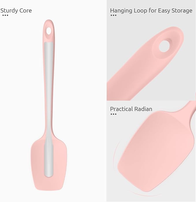 Heat Resistant Silicone Spoon Spatula: U-Taste 600ºF High Heat Flexible 11.38in - Image 6