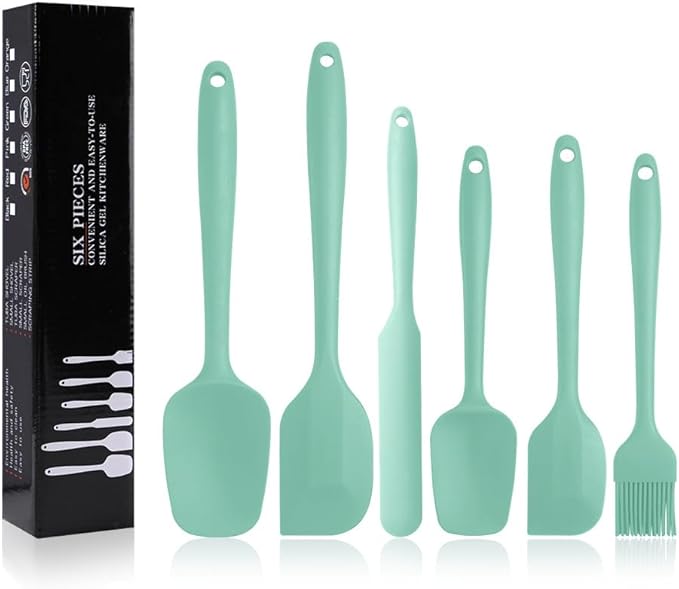 Silicone Spatulas Set, Rubber Spoon Spatula Heat Resistant Spoonula One Piece by MOACC