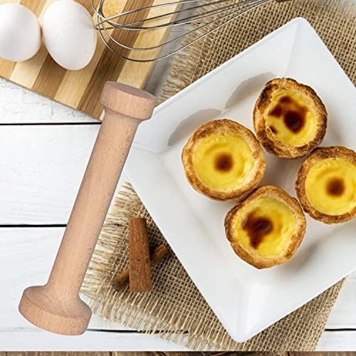 Dupiulk Wooden Tart Tamper Set, 3 Pieces