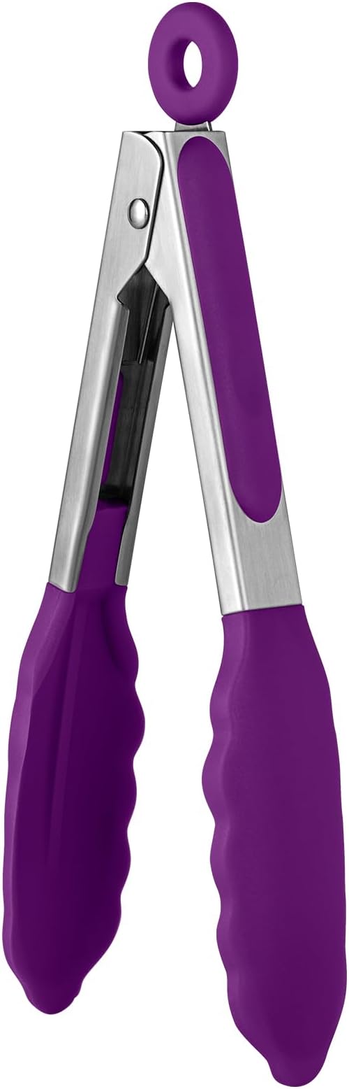 600ºF Heat Resistant Kitchen Tong: U-Taste 7 inch Silicone Cooking Tong by U-Taste