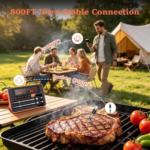 Bluetooth Wireless Digital Meat Thermometer
