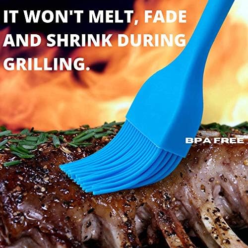Performore Silicone Food Basting Brush and Tongs Set, 4-in-1