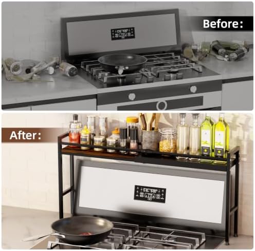 Extendable Over-the-Stove Shelf, Adjustable Height