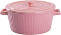 WHJY Pink Ceramic Casserole Dish by WHJY