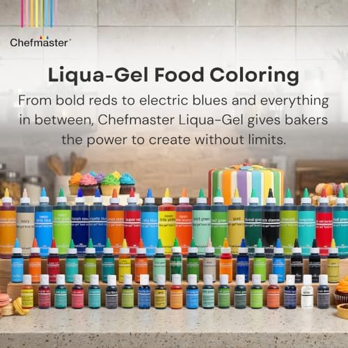 Chefmaster Red Red Liqua-Gel Food Coloring, 2.3 oz