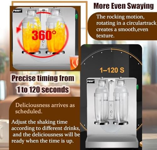120W Electric Milk Tea Shaker, Double-Head