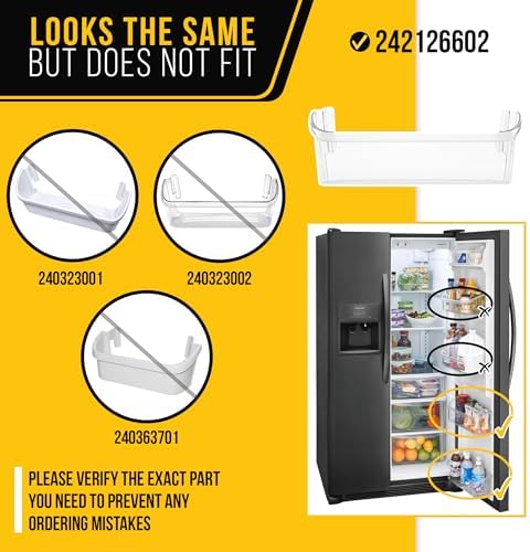 242126602 Refrigerator Shelf Bottom Door Bin for Frigidaire AP6278233