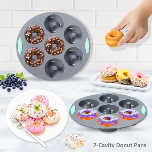 Tongjude 54 Pieces Silicone Baking Pans Set, 10 Silicone Cake Molds