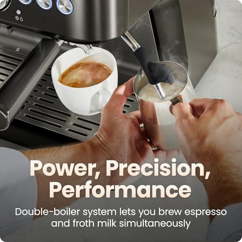 Chefman Crema Deluxe Espresso Machine with Double Boiler