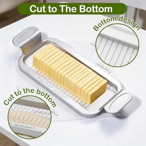 Large Butter Cutter Banana Slicer, Heavy Duty Aluminum & Stainless