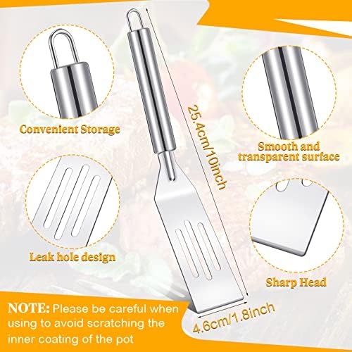 Remagr 3 Pcs Small Spatulas Set, 2 Silicone, 1 Stainless Steel Spatula