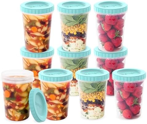 Bentgo Prep - 20 Piece 32 fl oz Leak-Proof Deli Containers with Lids