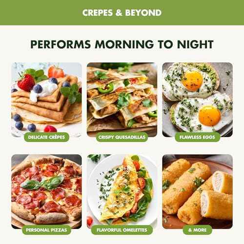GreenPan Valencia Pro 9.5" Ceramic Nonstick Crepe Pan, Hard Anodized