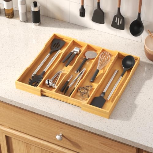 Lifewit Expandable Kitchen Utensil Drawer Organizer