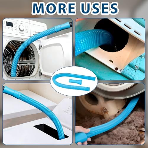 Universal Dryer Vent Cleaning Kit with Vacuum Attachments