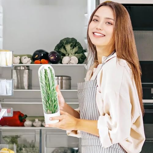 2 Pack Fresh Herb Keepers for Refrigerator