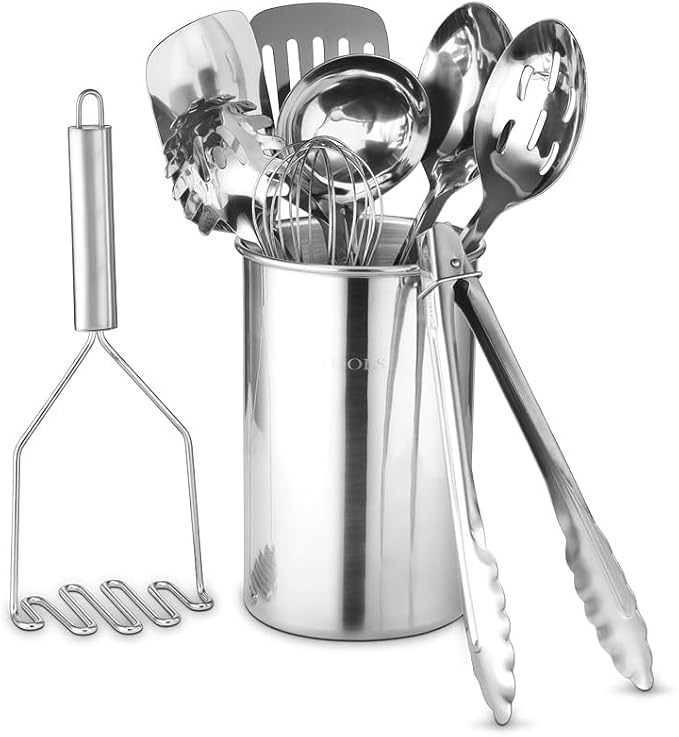 Avador® Premium Set of 10 Stainless Steel Kitchen Tool Set by AVADOR