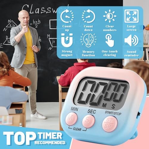 24 Pcs Digital Kitchen Timers, Magnetic