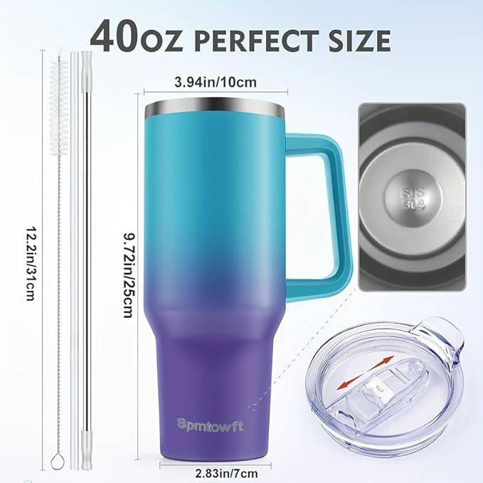 40oz Stainless Steel Double Vacuum Tumbler - Image 2