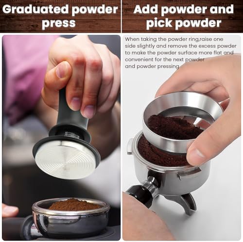 51mm Espresso Accessories 5‐Piece Kit, Spring‐Loaded Calibrated