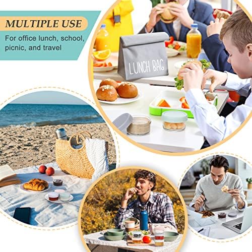 VITEVER [6 Pack] Salad Dressing Container To Go, 2.7 oz Glass Small
