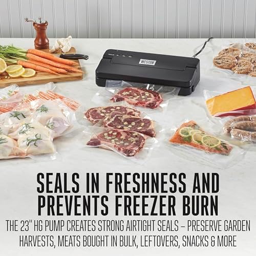 Weston Compact Vacuum Sealer, 23” Hg Pump