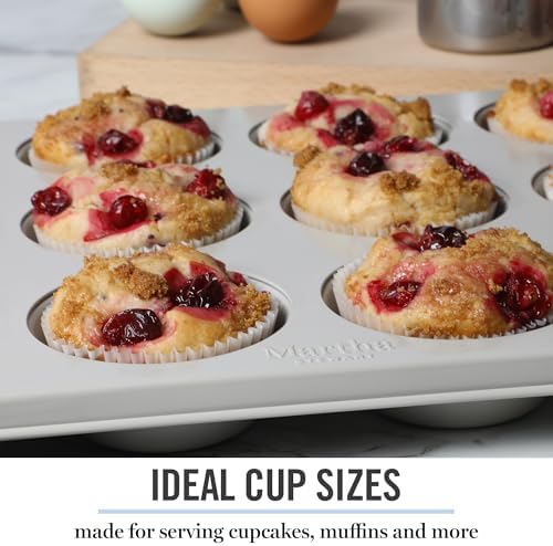 Martha Stewart Gallen 12 Cup Nonstick Carbon Steel Muffin and Cupcake