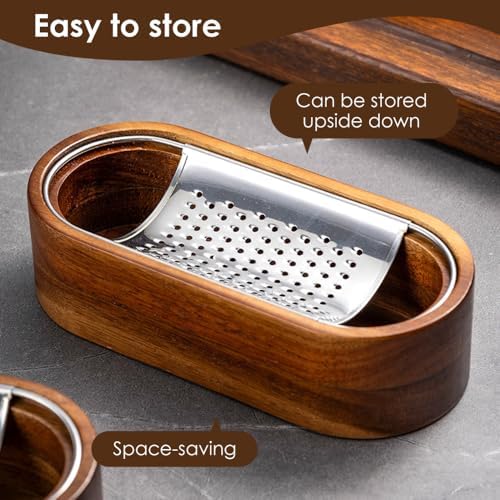 Cheese Grater,Stainless Steel Detachable Citrus Lemon Zester with