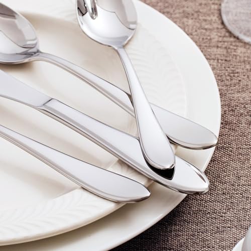 KINGSTONE 40-Piece Silverware Set for 8,18/10 Stainless Steel