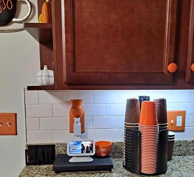 Coffee Cup Dispenser, Disposable Paper Cup and Lid Holder 360° Rotatable - Image 4