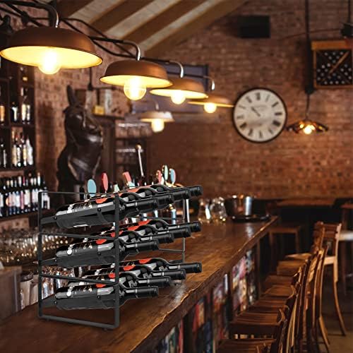 PAFISH 3 Tier Tabletop Stackable Wine Rack,Countertop for Kitchen