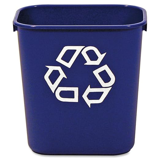 Rubbermaid Commercial Deskside Recycling Container, 3.4-Gallon, by RubbermaidCommercialProducts