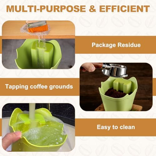 uxcell Coffee Knock Box 4" Plastic Polygonal Knock Box Espresso Coffee