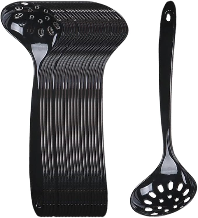 Large Plastic Serving Spoons, Disposable Heavy Duty Serving Spoons, Long Handle by OULIGET