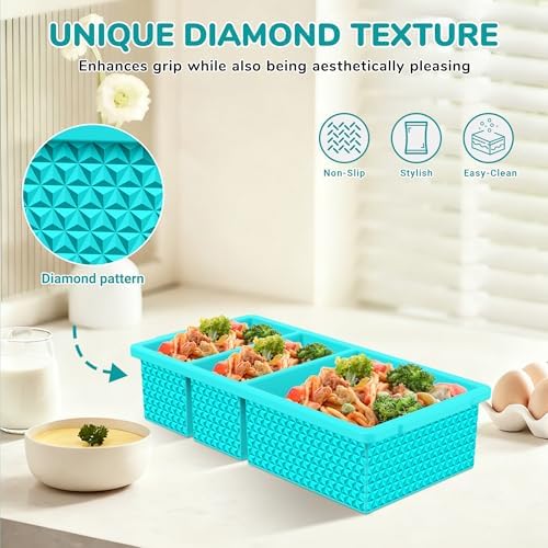 Silicone Freezer Trays with Lid (2-Pack), 1-Cup & 2-Cup Silicone