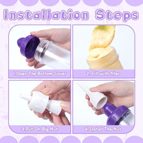 JAYVAR Dessert Decorating Syringe Set, Icing Dispenser Tool