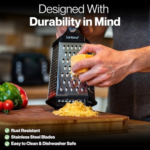 Lantana Cheese Grater with Container, 6 in 1